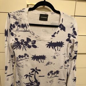 Lon sleeve very soft cotton top sweatshirt style